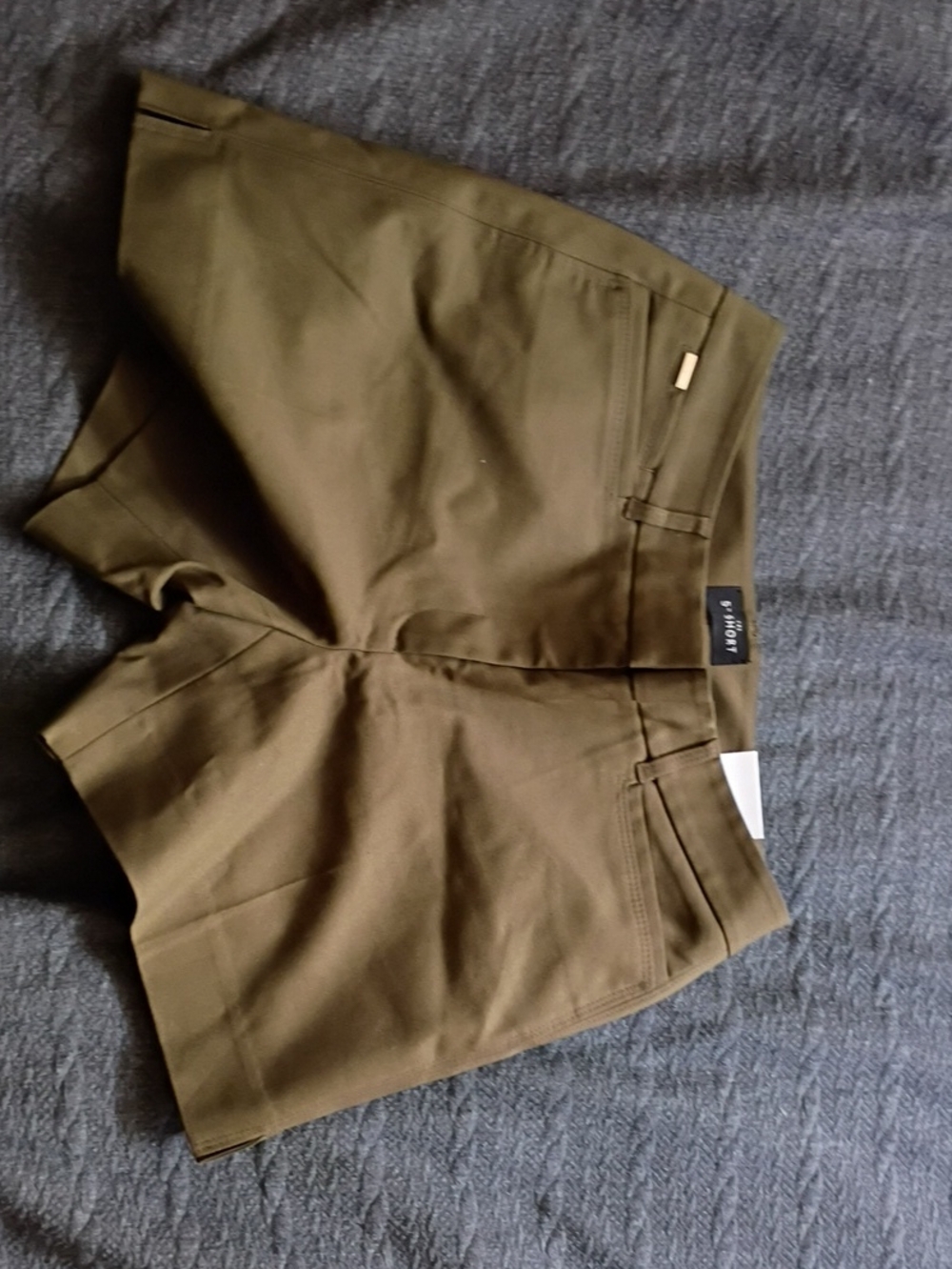 White House Black Market Olive Green Tailored Bermuda Shorts